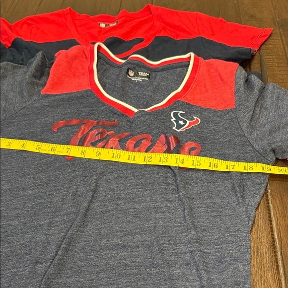 NFL Houston Texans Women's Navy and Red Short Sleeve Tees Large - Picture 5 of 8